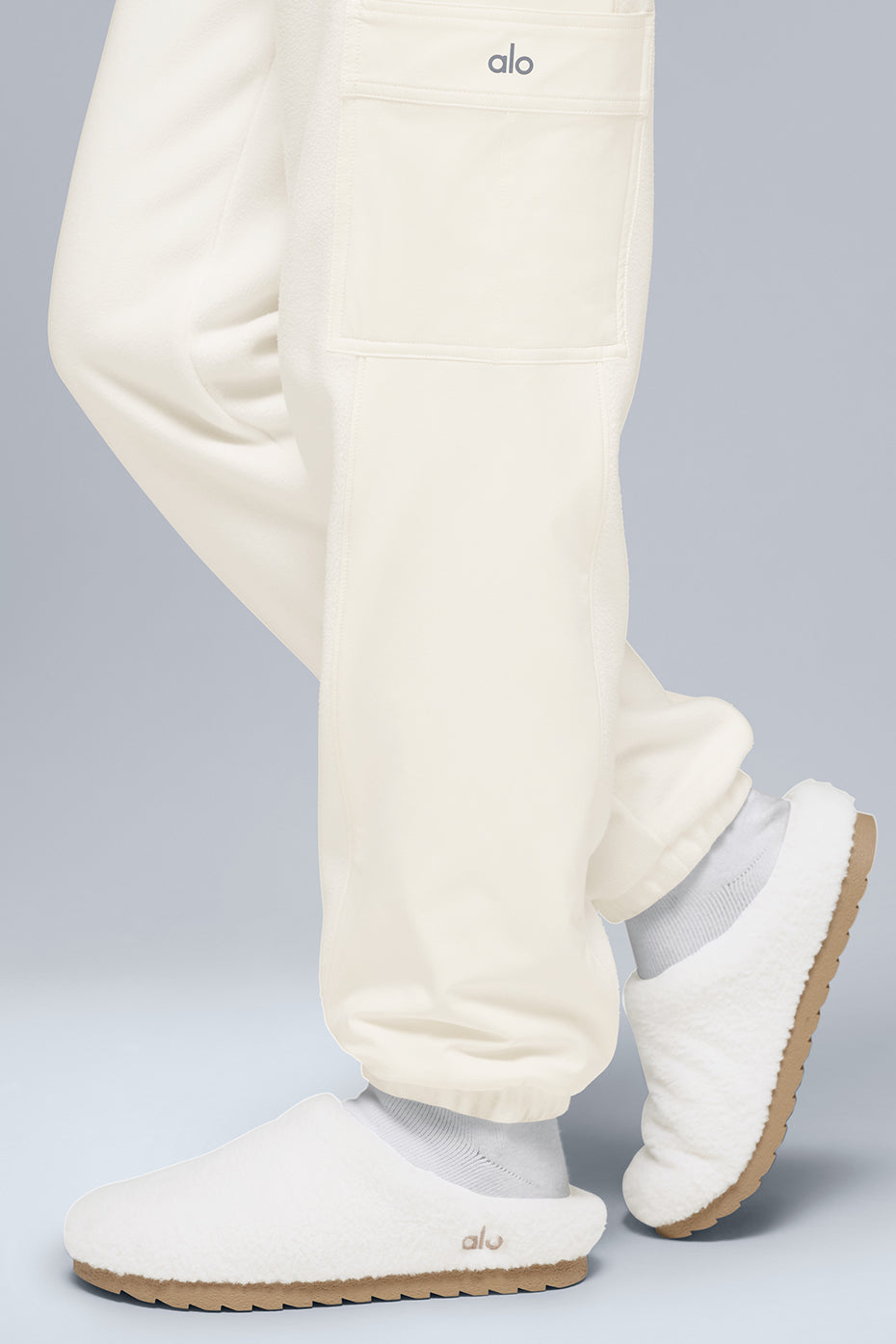 Polar Fleece Wintry Mix Pant — Ivory