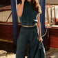 Polar Fleece Wintry Mix Pant — Charcoal Green