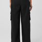 Show Off Cargo Wide Leg Trouser (Long) — Black