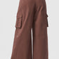 Show Off Cargo Wide Leg Trouser — Chestnut