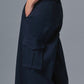 Show Off Cargo Wide Leg Trouser — Navy