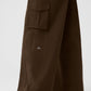Show Off Cargo Wide Leg Trouser — Espresso