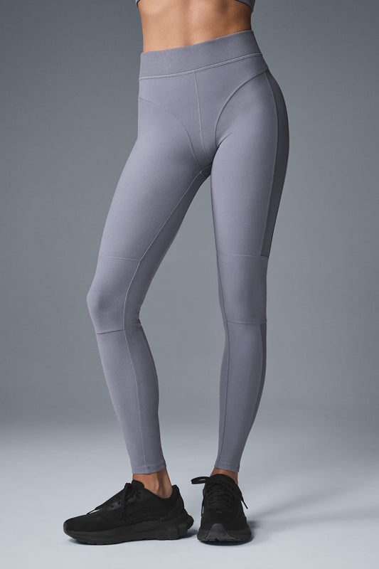 Alosoft High Rise Head Start Leggings — Fog