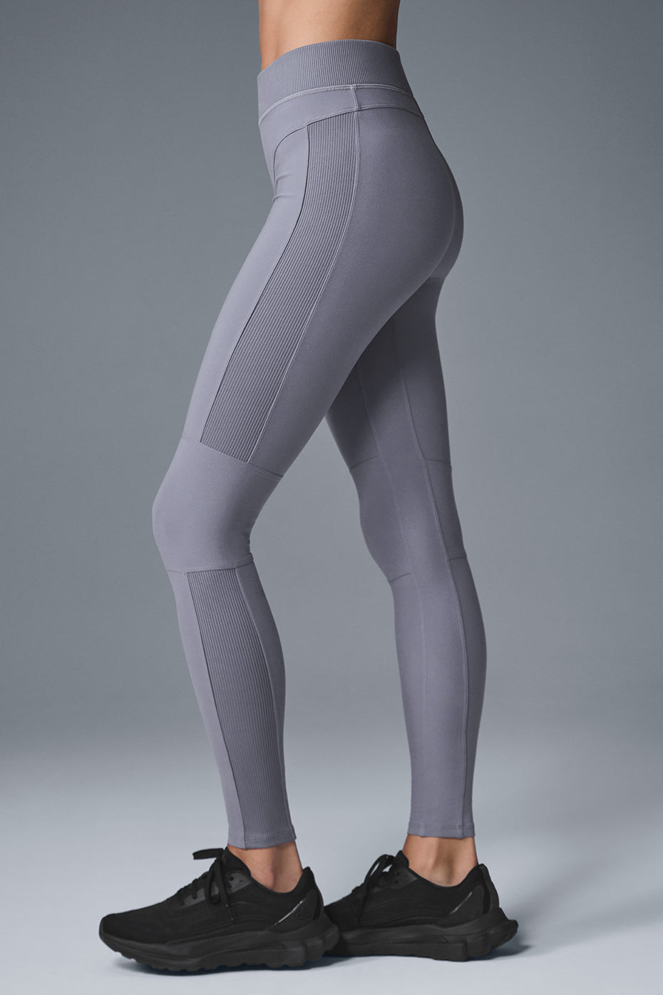 Alosoft High Rise Head Start Leggings — Fog