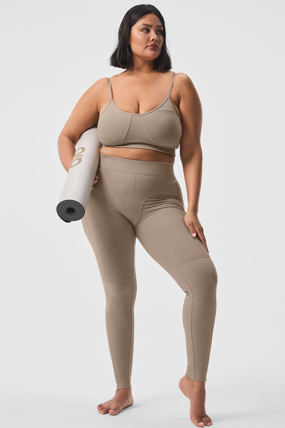 Alosoft High Rise Head Start Leggings — Gravel