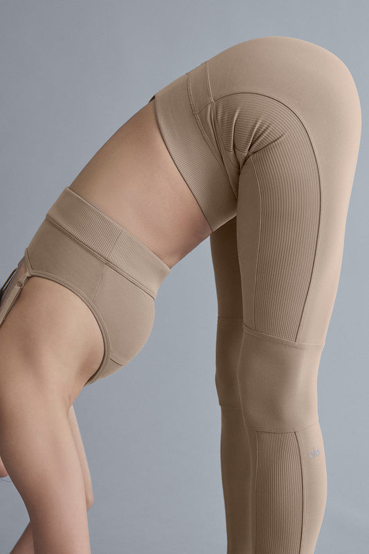 Alosoft High Rise Head Start Leggings — Gravel
