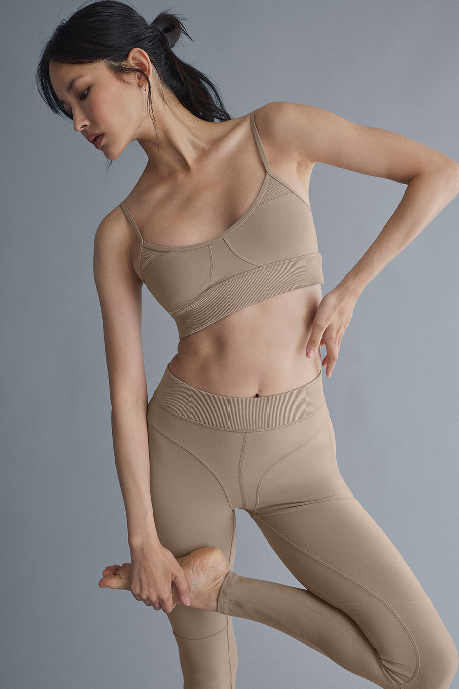 Alosoft High Rise Head Start Leggings — Gravel