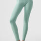 Alosoft High Rise Head Start Leggings — Botanical Green