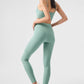 Alosoft High Rise Head Start Leggings — Botanical Green