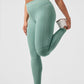 Alosoft High Rise Head Start Leggings — Botanical Green