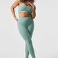 Alosoft High Rise Head Start Leggings — Botanical Green