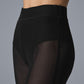 Striped Mesh Tropical Nights Flare Pant — Black