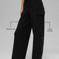 Scholar Knit High Rise Cargo Pant — Black