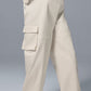 High Rise Night Out Cargo Trouser — Ivory