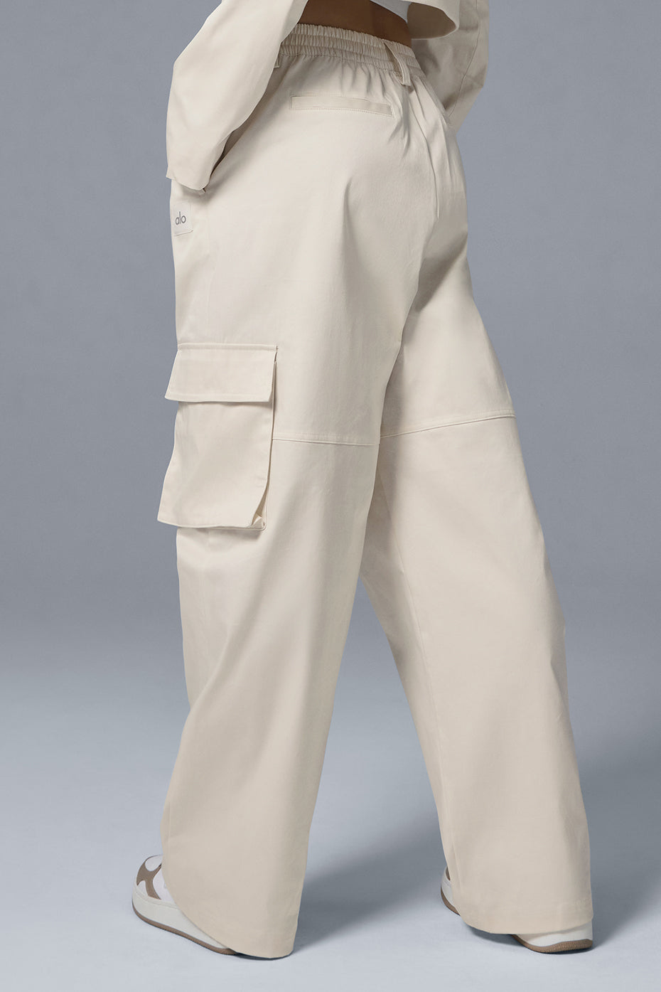 High Rise Night Out Cargo Trouser — Ivory