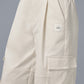 High Rise Night Out Cargo Trouser — Ivory
