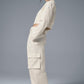 High Rise Night Out Cargo Trouser — Ivory