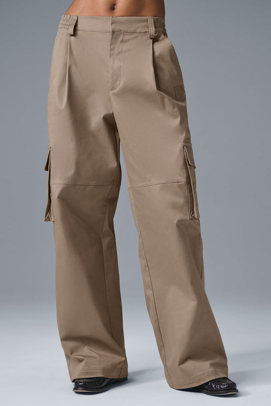 High Rise Night Out Cargo Trouser — Gravel