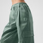 High Rise Night Out Cargo Trouser — Botanical Green