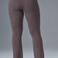 Denim Knit High Rise Flare Pant — Raisinette/Black