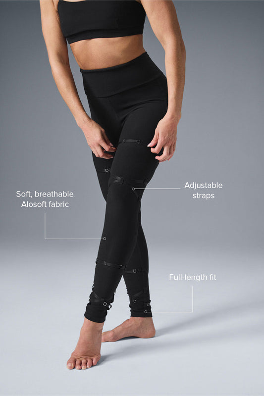 Alosoft High Rise Spotlight Leggings — Black