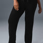 Snuggle Up Sweater High Rise Wide Leg Pant — Black