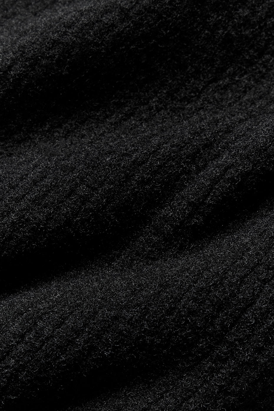 Snuggle Up Sweater High Rise Wide Leg Pant — Black