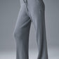 Snuggle Up Sweater High Rise Wide Leg Pant — Steel Grey