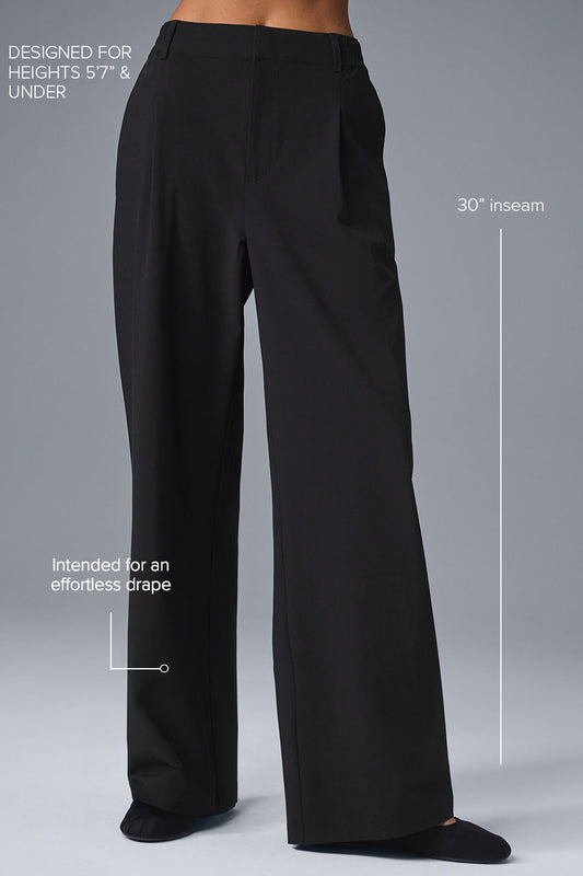 High Rise Pursuit Trouser (Regular) — Black