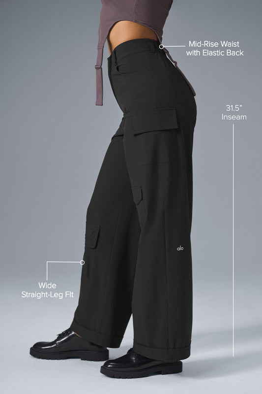 Workwear Cargo Pant — Black