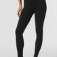 Seamless Winter Warm Plush High Rise 7/8 Leggings — Black