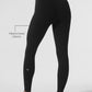 Seamless Winter Warm Plush High Rise 7/8 Leggings — Black