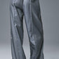 Afterglow Wide Leg Track Pant — Steel Grey