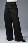 Wanderlust Wide Leg Trouser — Black