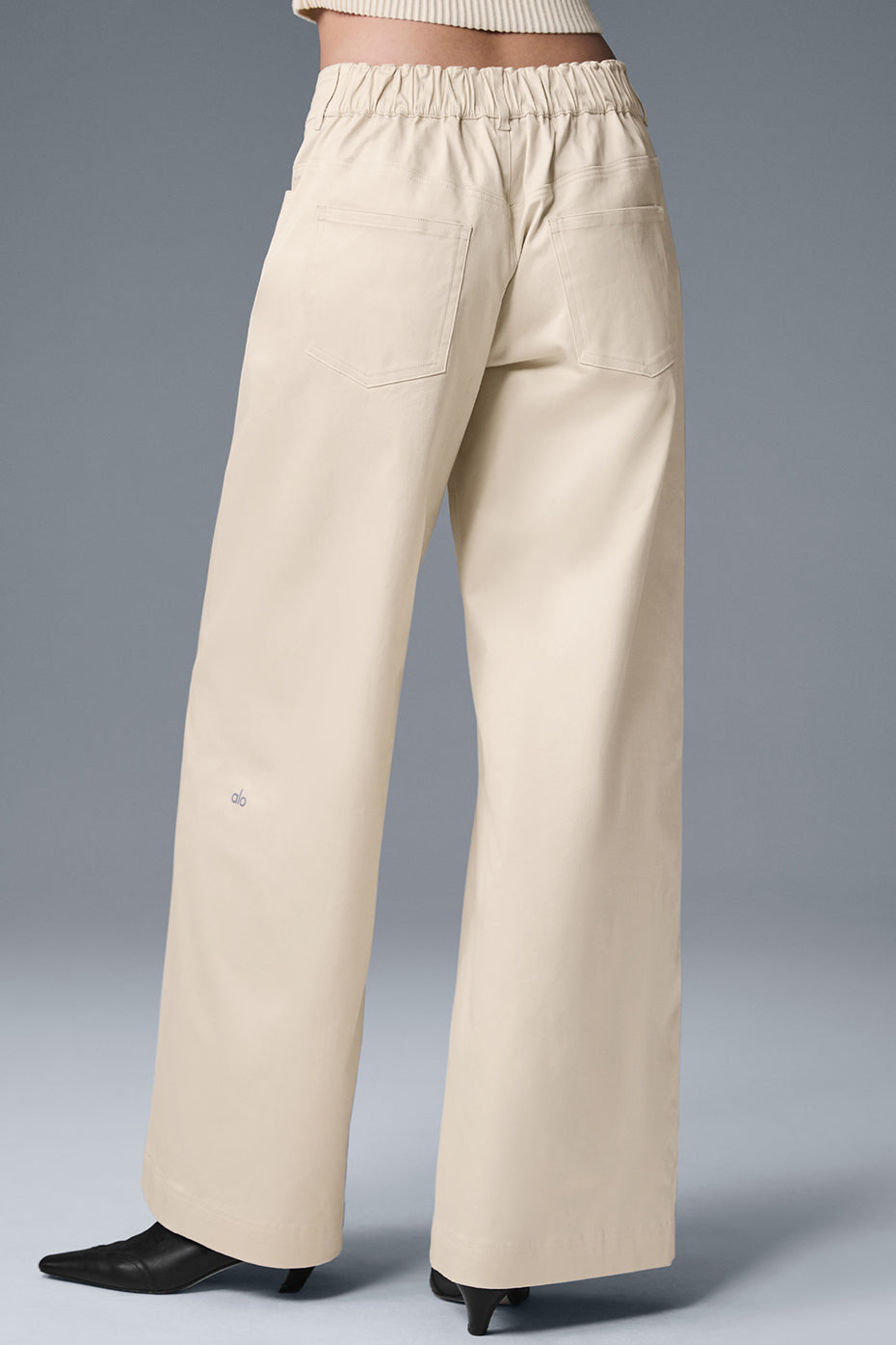 Wanderlust Wide Leg Trouser — Oat Milk
