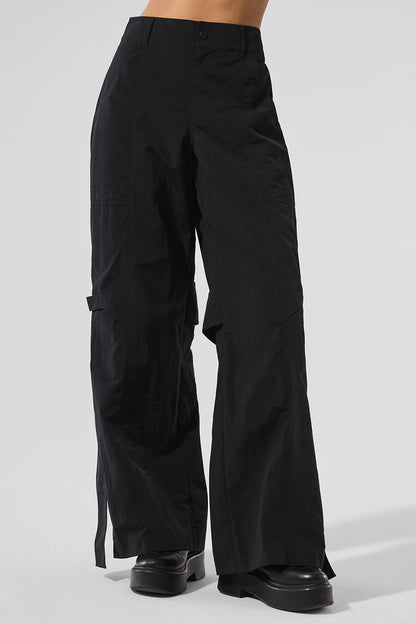 High Rise Voyager Trouser — Black