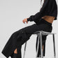 High Rise Voyager Trouser — Black