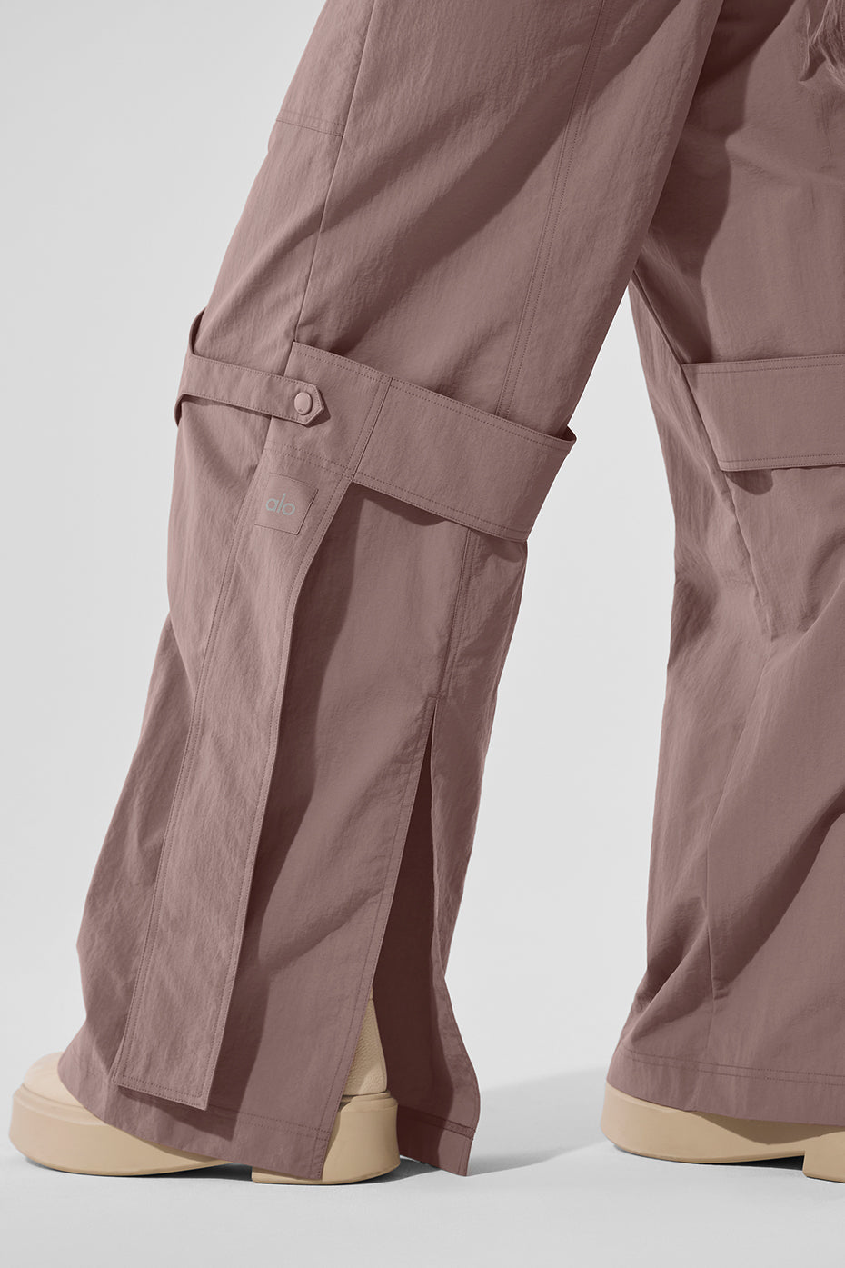 High Rise Voyager Trouser — Mushroom