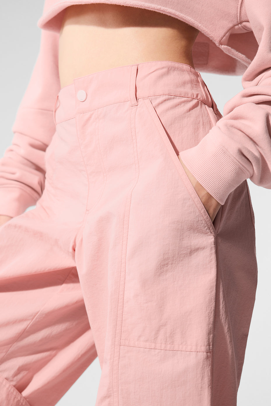 High Rise Voyager Trouser — Pink Quartz