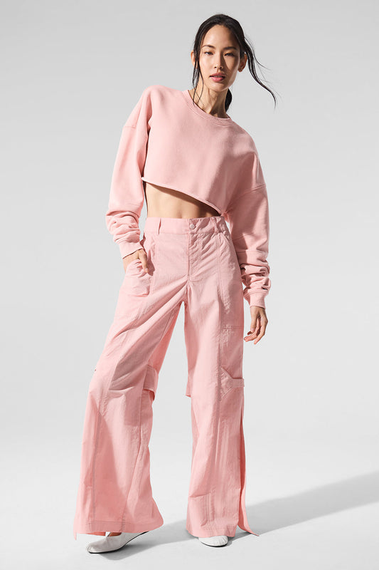 High Rise Voyager Trouser — Pink Quartz