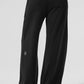 Serenity Wide Leg Joggers — Black
