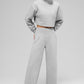 Serenity Wide Leg Joggers — Athletic Heather Grey