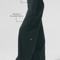 Serenity Wide Leg Joggers — Charcoal Green