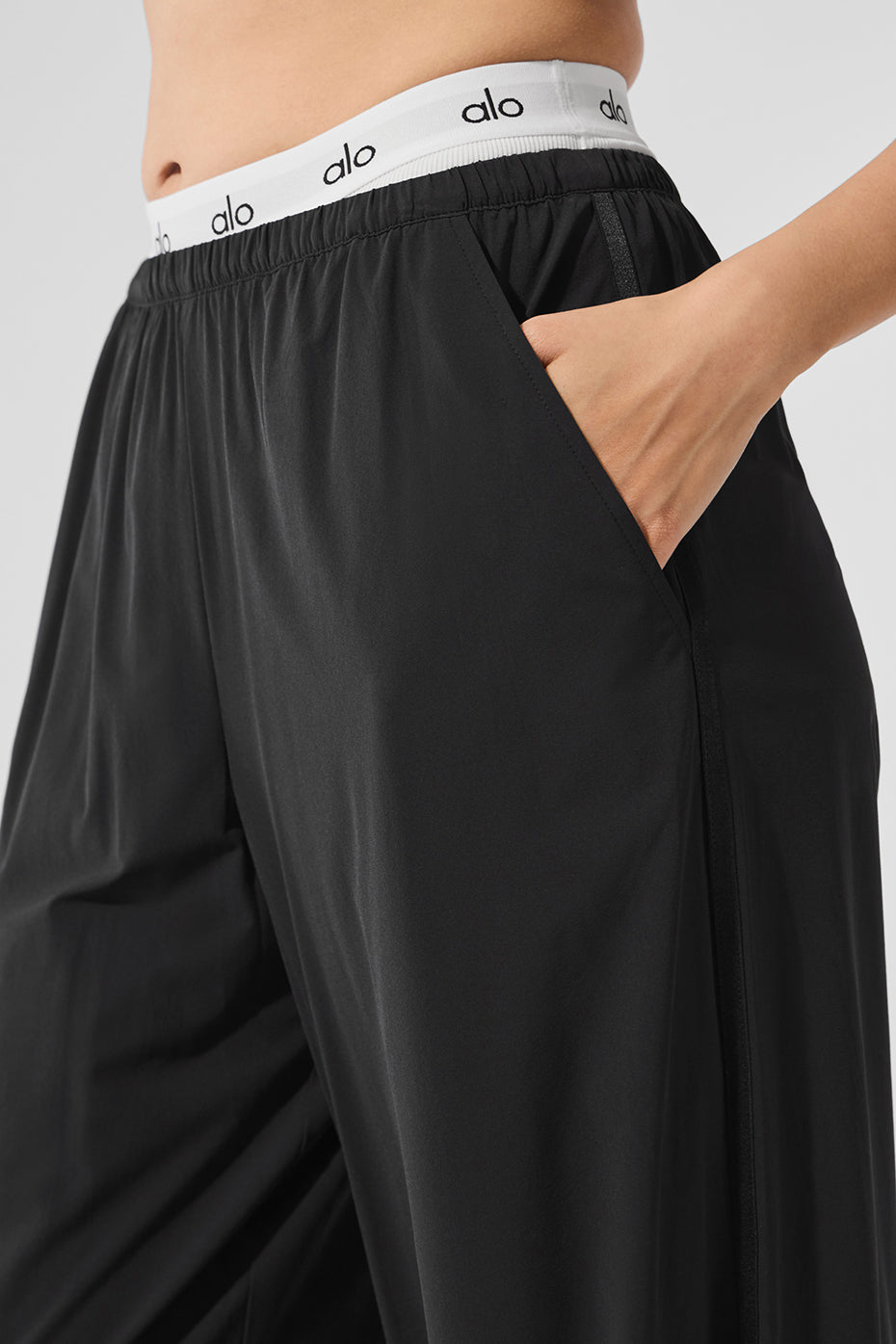 Breezy Wide Leg Pant (Long) — Black