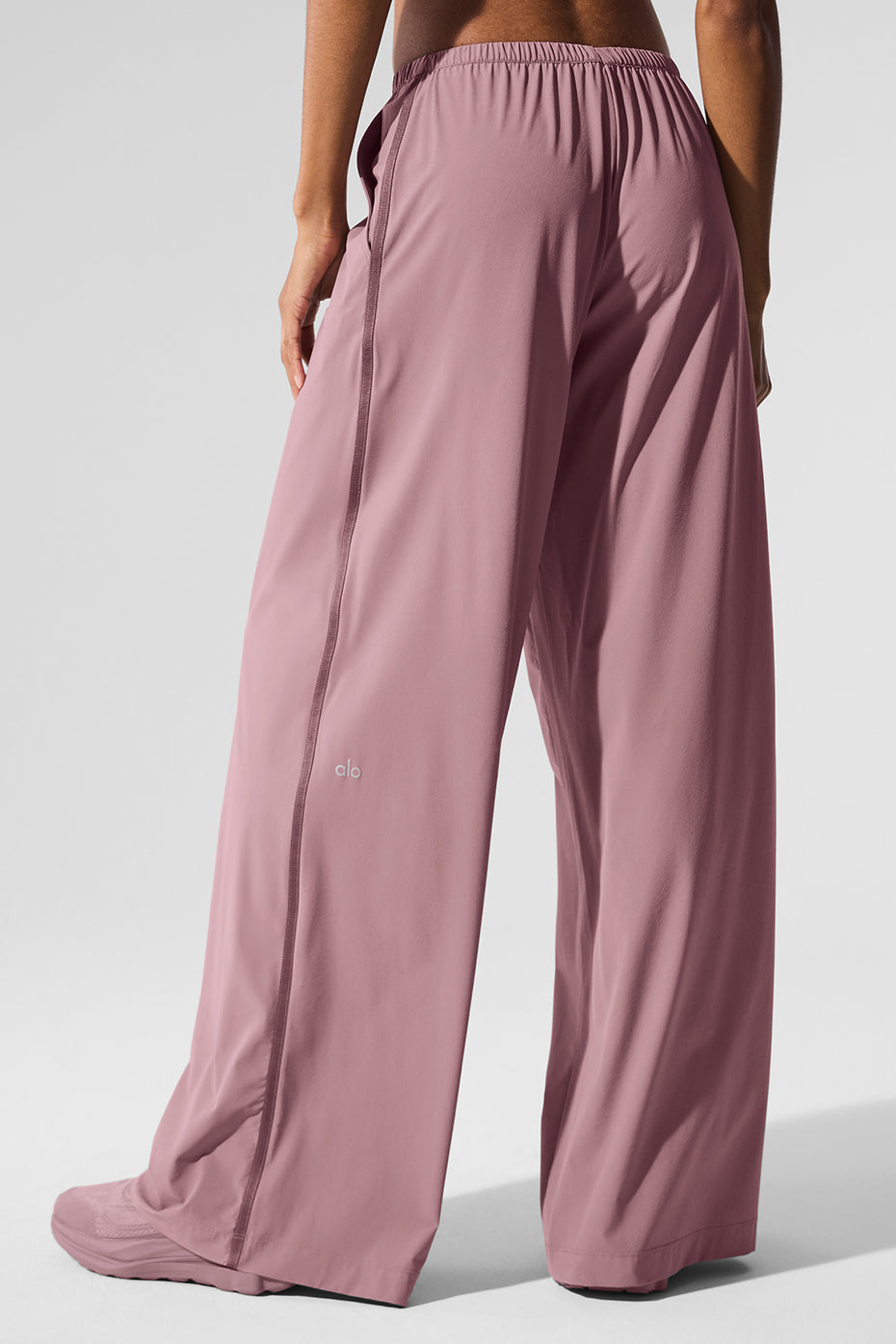 Breezy Wide Leg Pant (Long) — Smoky Quartz