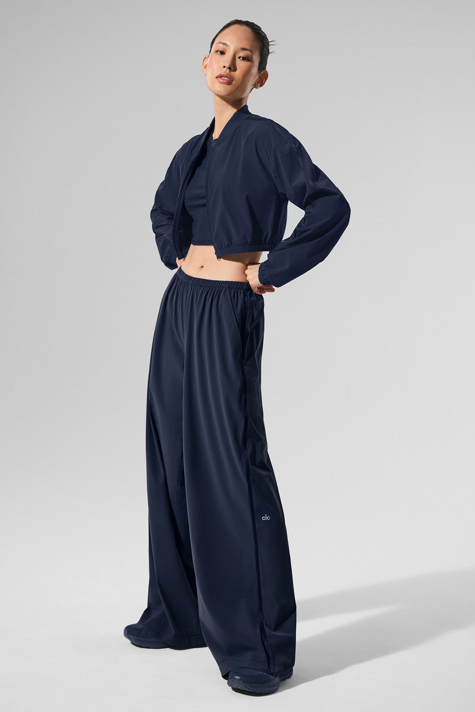 Breezy Wide Leg Pant (Long) — Navy