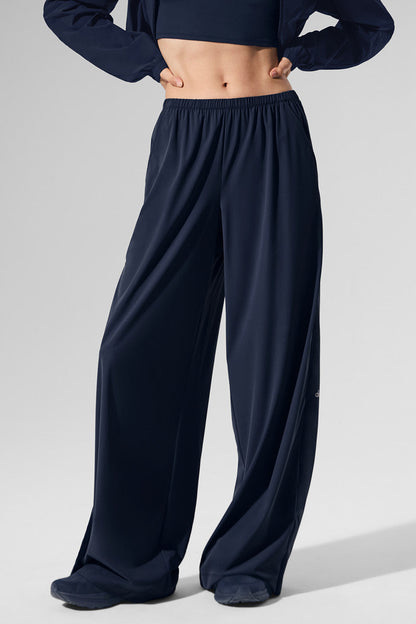 Breezy Wide Leg Pant (Long) — Navy