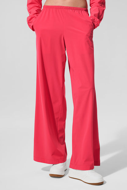 Breezy Wide Leg Pant (Long) — Candy Red