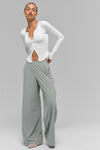 Breezy Wide Leg Pant (Long) — Lunar Grey