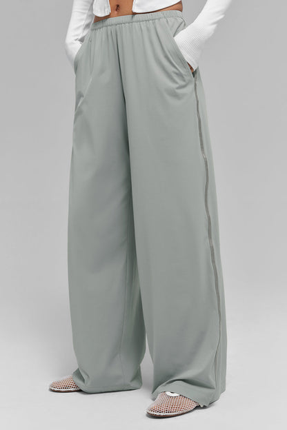 Breezy Wide Leg Pant (Long) — Lunar Grey